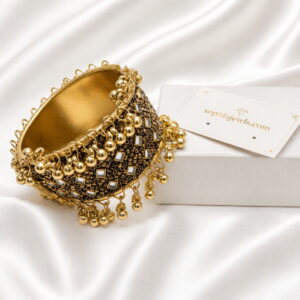 Oxidized Trendy Design Golden Bracelet