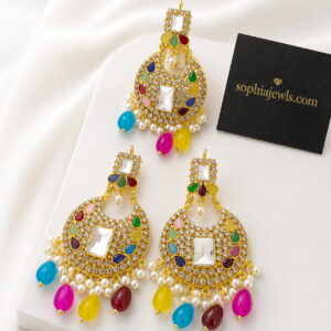Elegant Teeka and Earrings Set for Party Wear